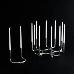 Architectmade Gemini Candle Holder, Stainless Steel -Candleholders Sales architectmade gemini candle holder stainless steel 6