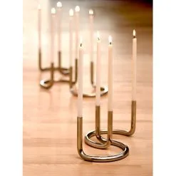 Architectmade Gemini Candle Holder, Stainless Steel -Candleholders Sales architectmade gemini candle holder stainless steel 8