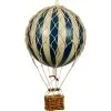 Authentic Models Floating The Skies Air Balloon 13x8.5 Cm, Navy Blue / Ivory
