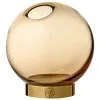 AYTM Globe Vase Ø10 Cm, Amber/Brass -Candleholders Sales aytm globe vase amber brass 1