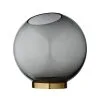 AYTM Globe Vase Ø21 Cm, Black / Brass -Candleholders Sales aytm globe vase black brass 3