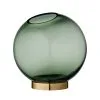 AYTM Globe Vase Ø17 Cm, Forest/Brass -Candleholders Sales aytm globe vase forest brass 2