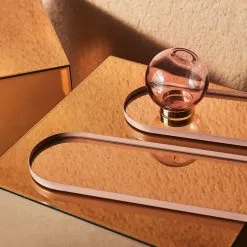 AYTM Globe Vase Ø21 Cm, Rose/Brass -Candleholders Sales aytm globe vase rose brass 15 1