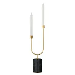 AYTM Grasil Candle Holder, Forest/Gold