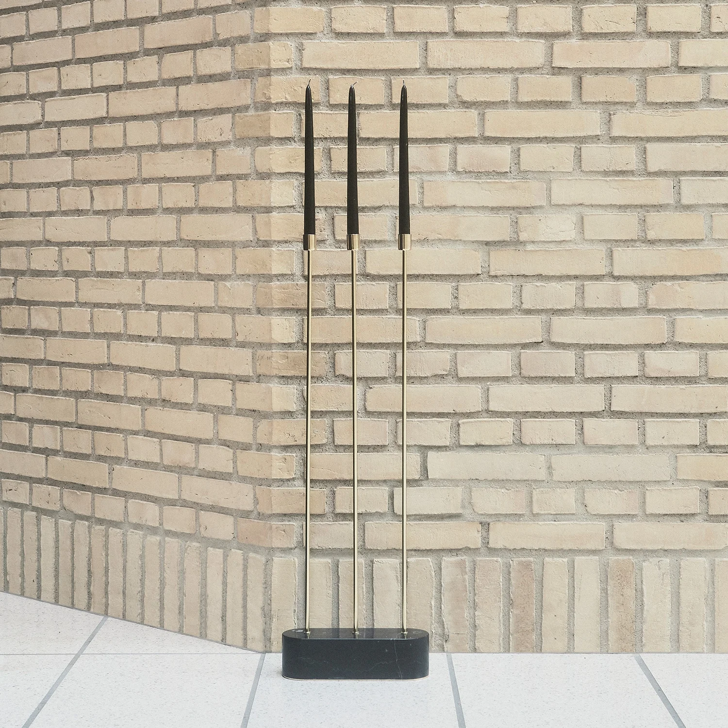 AYTM Grasil Floor Candle Holder, Black/Gold 5 AYTM Grasil Floor Candle Holder, Black/Gold - Image 3