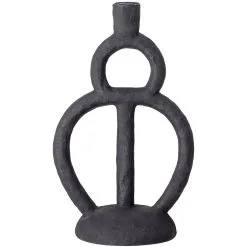 Bloomingville Polyresin Candle Holder, Black