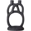 Bloomingville Polyresin Candle Holder Duo, Black -Candleholders Sales bloomingville polyresin candle holder duo black 0