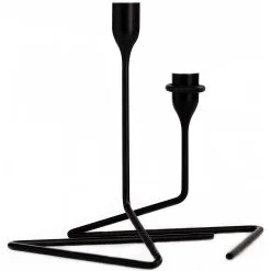 Born In Sweden Puzzle Candle Holders 2-pack, Black