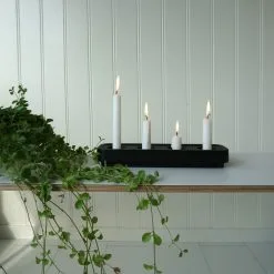 Born In Sweden Stumpastaken Tea Light Holder Long, Black -Candleholders Sales born in sweden stumpastaken candle holder long 5