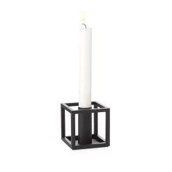 By Lassen Kubus 1 Candle Holder, Black