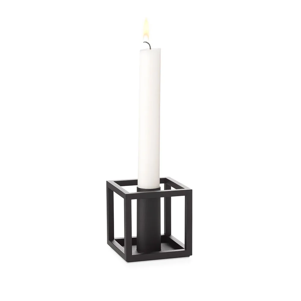 By Lassen Kubus 1 Candle Holder, Black 3 By Lassen Kubus 1 Candle Holder, Black
