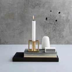 By Lassen Kubus 1 Candle Holder, Brass 9 By Lassen Kubus 1 Candle Holder, Brass -Candleholders Sales by lassen kubus 1 candle holder 25