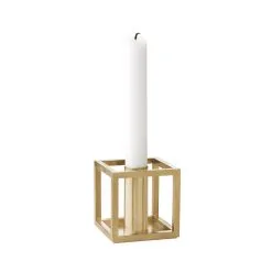 By Lassen Kubus 1 Candle Holder, Brass