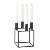 By Lassen Kubus 4 Candle Holder, Black -Candleholders Sales by lassen kubus 4 candle holder 0