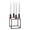 By Lassen Kubus 4 Candle Holder, Burnished Copper 1 By Lassen Kubus 4 Candle Holder, Burnished Copper -Candleholders Sales by lassen kubus 4 candle holder 12