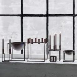 By Lassen Kubus 4 Candle Holder, Burnished Copper -Candleholders Sales by lassen kubus 4 candle holder 30