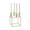 By Lassen Kubus 4 Candle Holder, Brass -Candleholders Sales by lassen kubus 4 candle holder 9