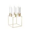By Lassen Kubus 8 Candle Holder, Brass -Candleholders Sales by lassen kubus 8 candle holder 0