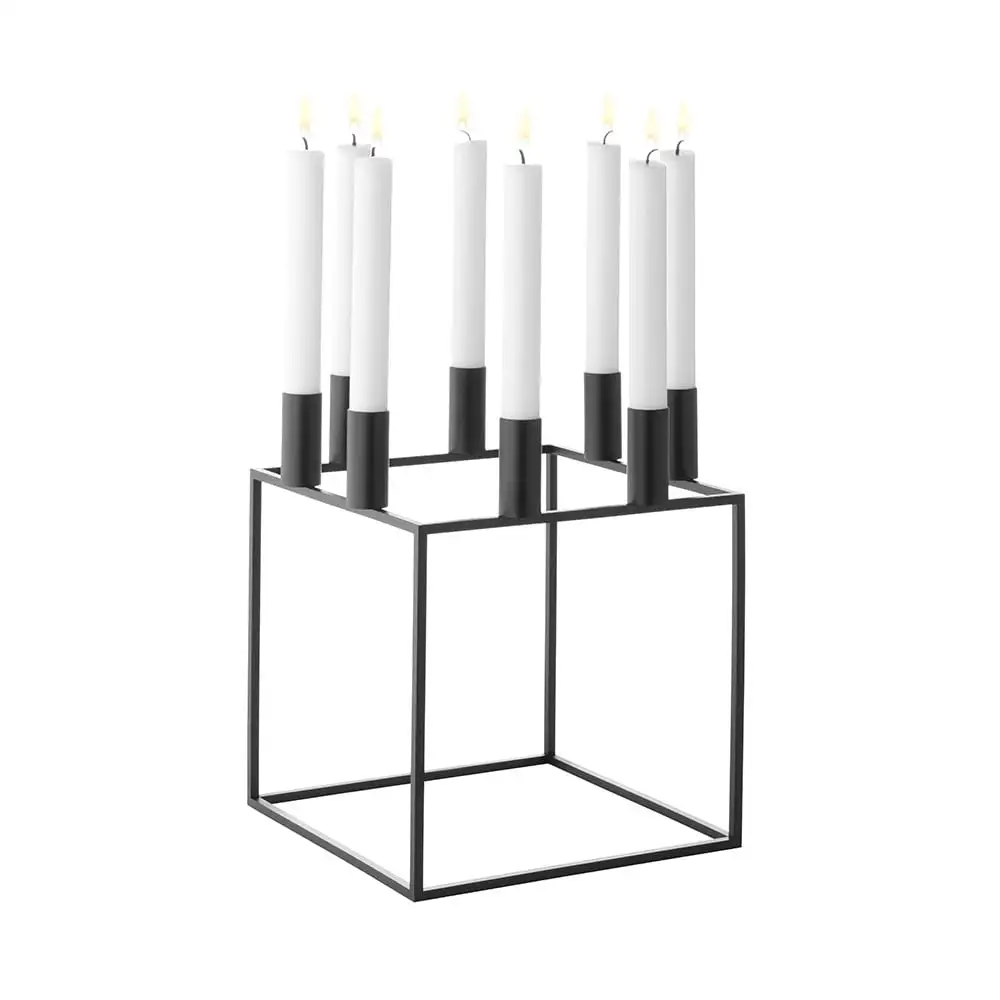 By Lassen Kubus 8 Candle Holder, Black 3 By Lassen Kubus 8 Candle Holder, Black
