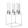 By Lassen Kubus 8 Candle Holder, Nickel