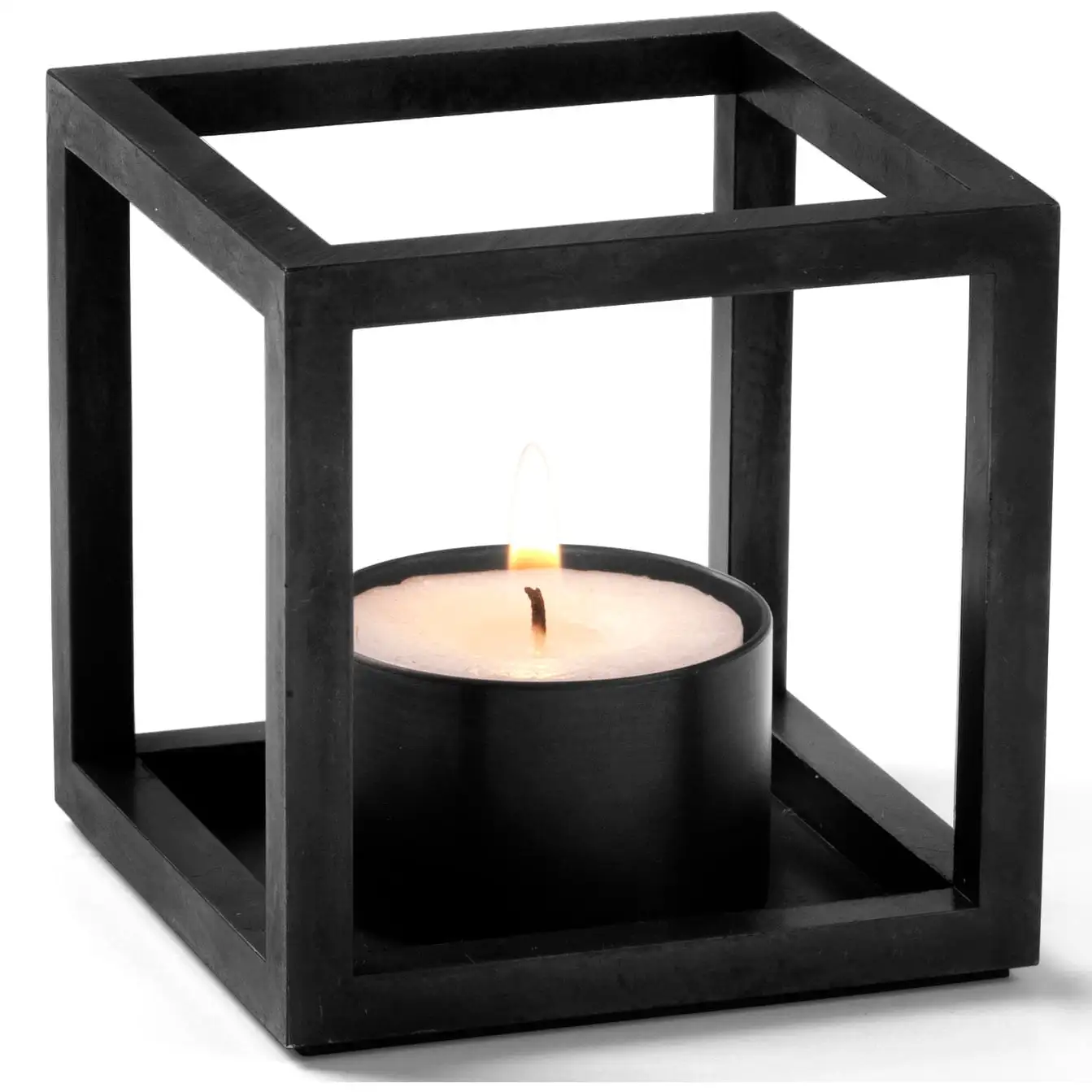 By Lassen Kubus T Candle Holder, Black 3 By Lassen Kubus T Candle Holder, Black
