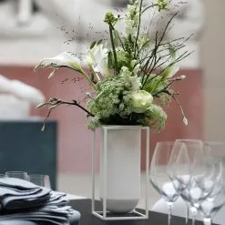 By Lassen Kubus Vase Lolo, White -Candleholders Sales by lassen kubus vase lolo 16