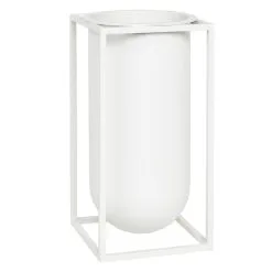 By Lassen Kubus Vase Lolo, White
