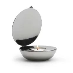 Design House Stockholm Shell Candle Holder, Nickel