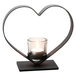 Dorre Heda Candle Holder, Black