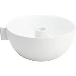 Ernst Candle Bowl D17 H8, White Sand