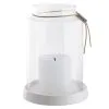 Ernst Candle Holder 20 Cm, White/Clear -Candleholders Sales ernst candle holder 20 cm white clear 0