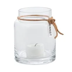 Ernst Candle Holder 10x6,5 Cm, Clear