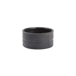Ernst Candle Holder Stoneware, Dark Grey