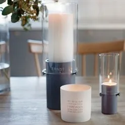 Ernst Quote Candle Holder, ”Missa Aldrig” White -Candleholders Sales ernst ernst citat candle holder 8 cm 8