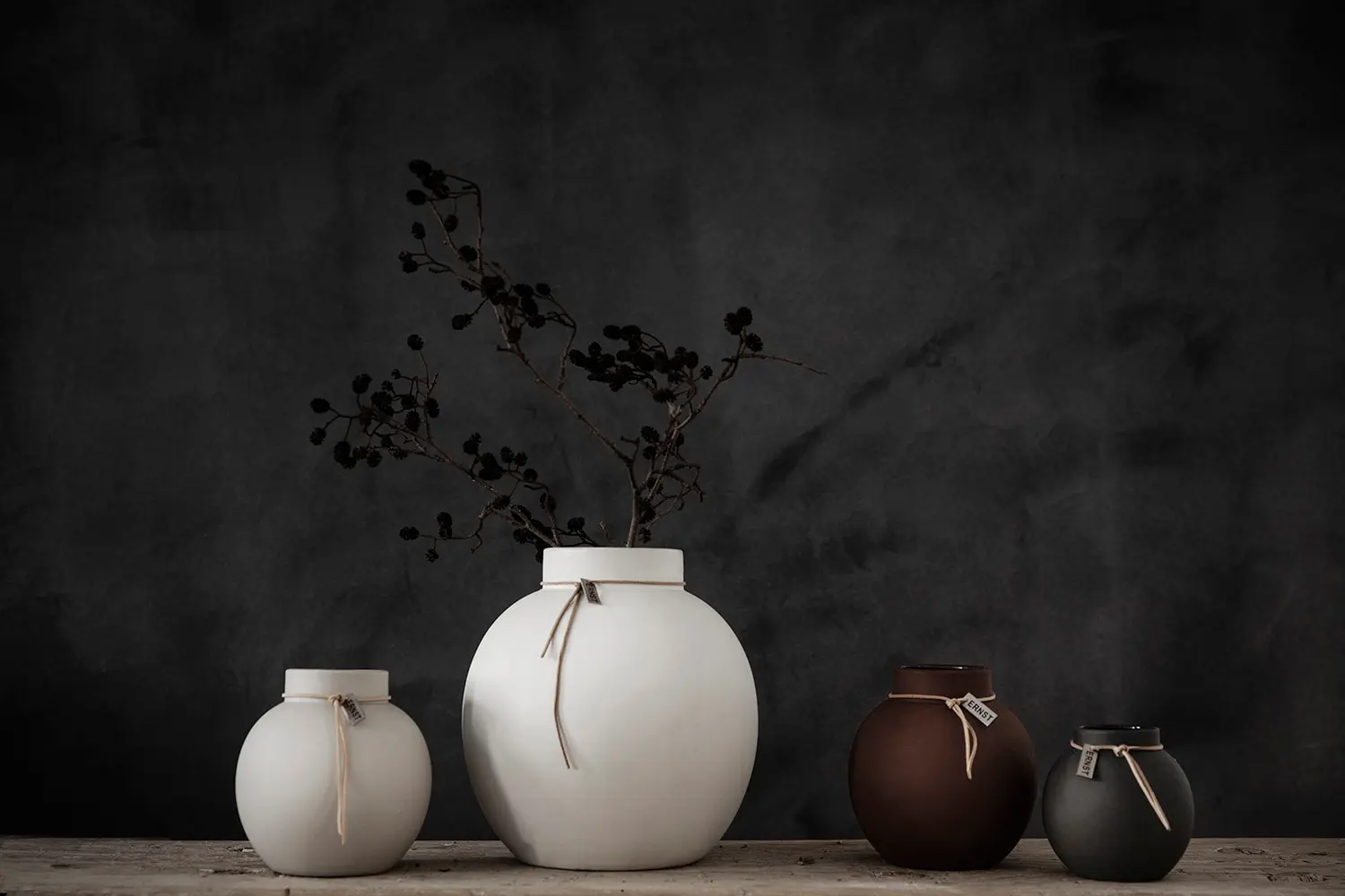 Ernst Stoneware Vase Dark Grey, 10 Cm 5 Ernst Stoneware Vase Dark Grey, 10 Cm - Image 3