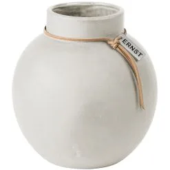 Ernst Stoneware Vase White, 13 Cm
