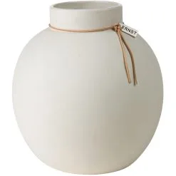 Ernst Stoneware Vase White, 21 Cm