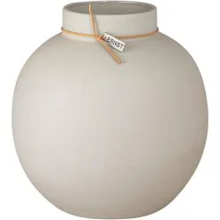 Ernst Vase Stoneware Round D21 H22, Beige