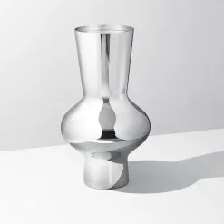 Georg Jensen Alfredo Large Vase, Stainless Steel -Candleholders Sales georg jensen alfredo large vase stainless steel 2