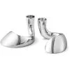 Georg Jensen Bloom Candle Holder Set Of 2, Stainless Steel -Candleholders Sales georg jensen bloom candle holder set of 2 stainless steel 20
