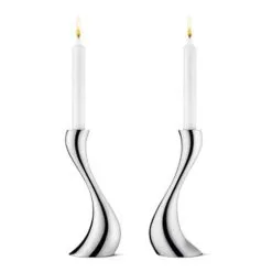 Georg Jensen Cobra Candle Holders 2 Pcs, 20 Cm