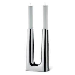 Georg Jensen Copenhagen Candle Holder Large, Stainless Steel