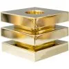 Hilke Collection Cara Candle Holder, Brass -Candleholders Sales hilke collection cara candle holder 10