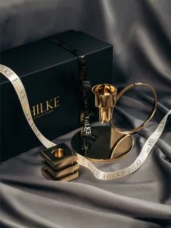 Hilke Collection Cara Candle Holder, Brass -Candleholders Sales hilke collection cara candle holder 14