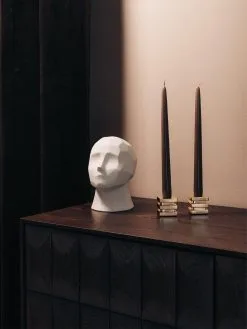 Hilke Collection Cara Candle Holder, Brass -Candleholders Sales hilke collection cara candle holder 15