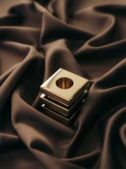 Hilke Collection Cara Candle Holder, Brass -Candleholders Sales hilke collection cara candle holder 18