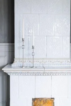 Hilke Collection Chiaro Di Luna Candlestick Nickel-plated Brass, 35 Cm -Candleholders Sales hilke collection chiaro di luna candlestick nickel plated brass 27 1