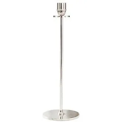 Hilke Collection Chiaro Di Luna Candlestick Nickel-plated Brass, 35 Cm