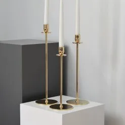 Hilke Collection Luce Del Sole Candlestick Brass, 30 Cm -Candleholders Sales hilke collection luce del sole candlestick brass 12 1