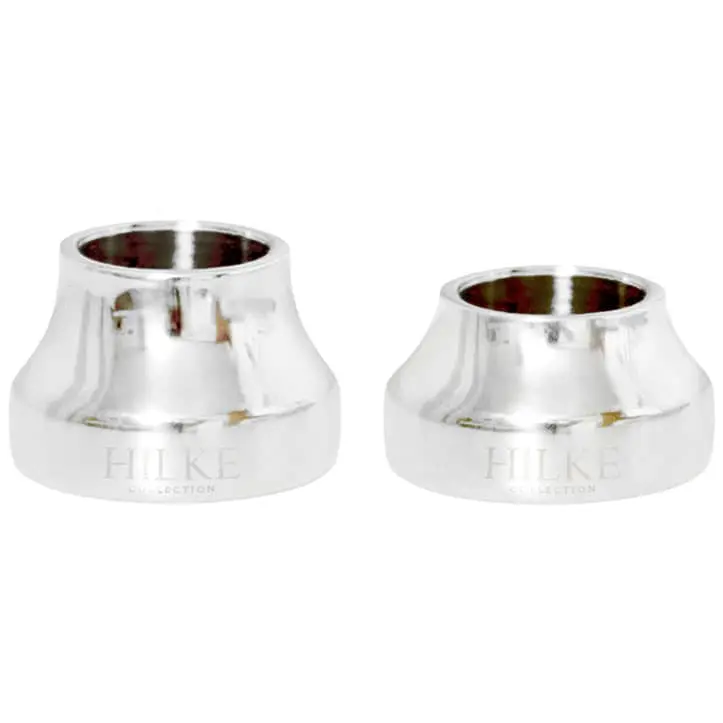 Hilke Collection Piccolo No.1 Candleholder, Nickelplated Brass 4 Hilke Collection Piccolo No.1 Candleholder, Nickelplated Brass - Image 2